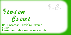 vivien csemi business card